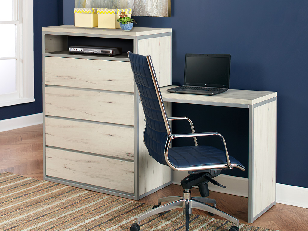 4 Drawer Chest With Pull Out Desk Function First Furniture