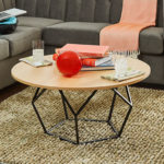 F3 iLive round coffee table for student housing